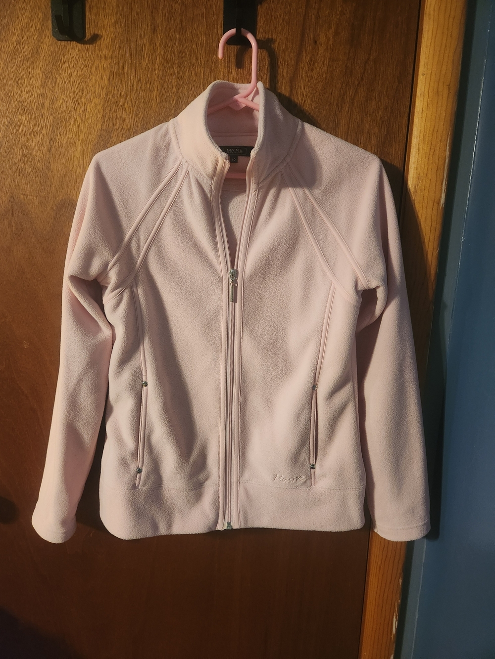 Light Pink Women's Full-Zip Fleece Jacket